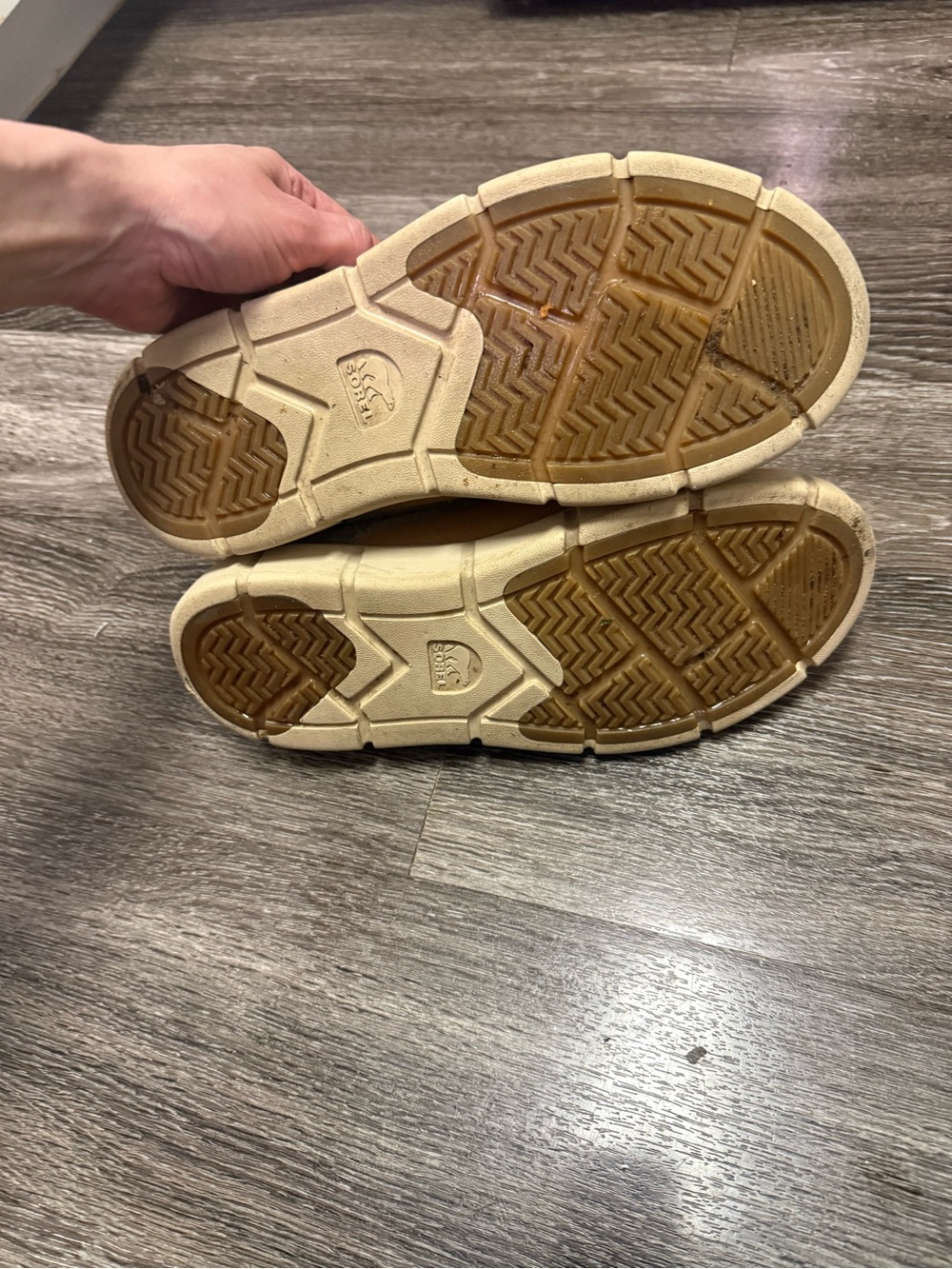 Sorel Womens Suede & Gray Slip-On Shoes - Picture 4 of 5